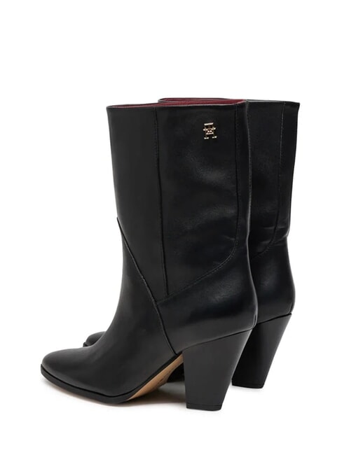 MID COWBOY Stivaletti in pelle con tacco black - Scarpe Donna