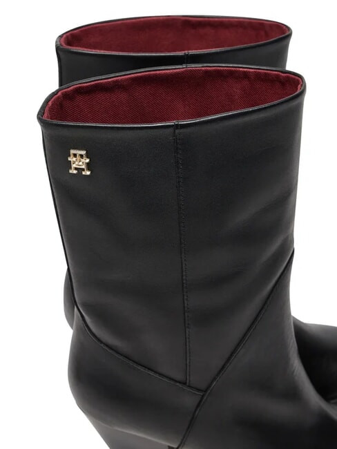 MID COWBOY Stivaletti in pelle con tacco black - Scarpe Donna