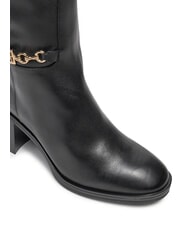 TOMMY HILFIGER TH CHAIN Stivali alti in pelle con catena black - Scarpe Donna - 3