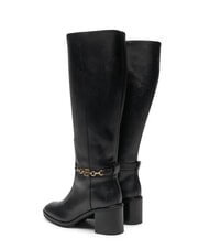 TOMMY HILFIGER TH CHAIN Stivali alti in pelle con catena black - Scarpe Donna - 6
