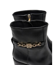 TOMMY HILFIGER TH CHAIN Stivaletti in pelle con catena black - Scarpe Donna - 3