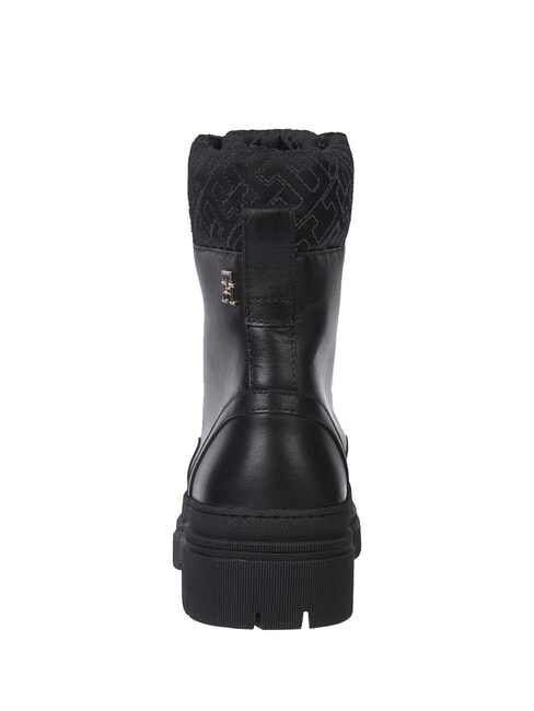 CLEATED LACE-UP Stivaletti stringati con collo imbottito black - Scarpe Donna