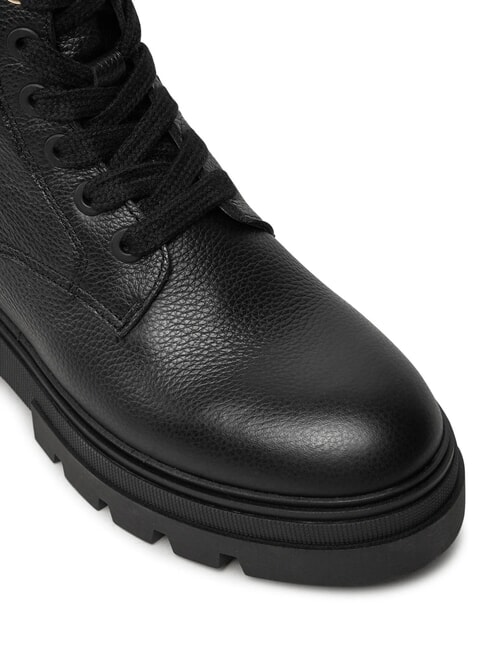 BICOLOR Scarponcini stringati in pelle black - Scarpe Donna