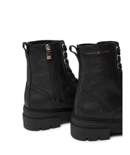 TOMMY HILFIGER BICOLOR Scarponcini stringati in pelle black - Scarpe Donna - 4