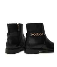 TOMMY HILFIGER TH CHAIN Stivaletti bassi in pelle con zip black - Scarpe Donna - 4