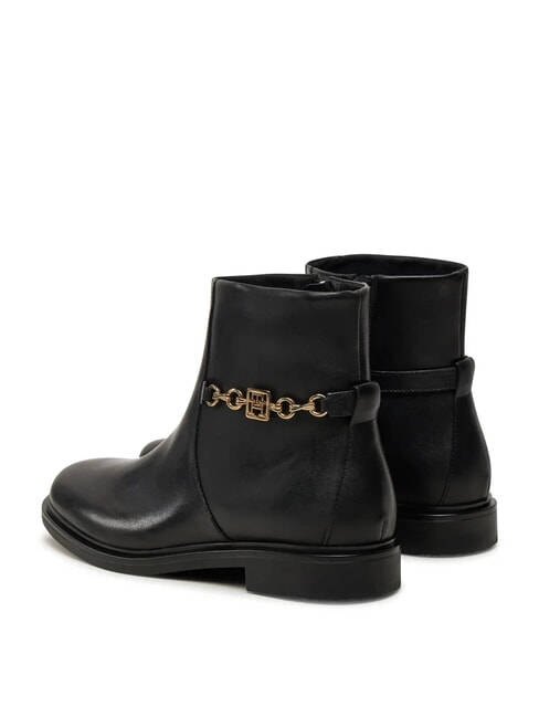 TH CHAIN Stivaletti bassi in pelle con zip black - Scarpe Donna