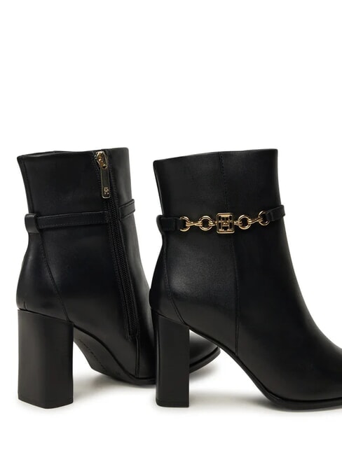 TH CHAIN Stivaletti tronchetti in pelle black - Scarpe Donna