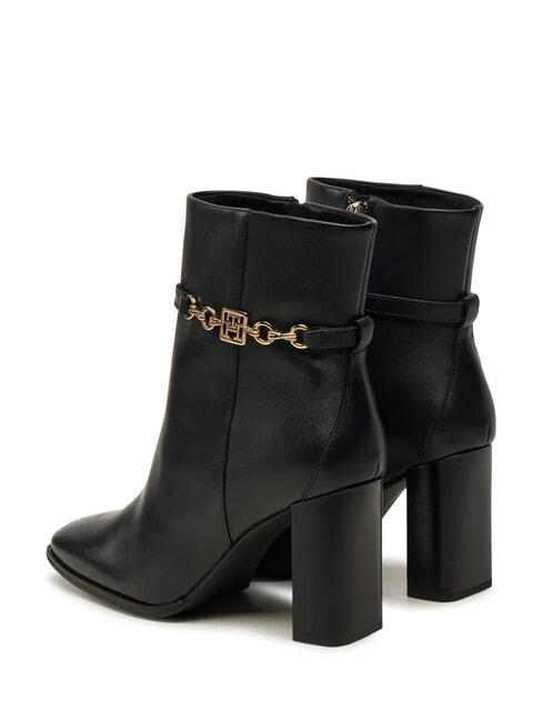 TH CHAIN Stivaletti tronchetti in pelle black - Scarpe Donna