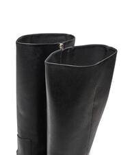 TOMMY HILFIGER TH CHAIN Stivali alti in pelle con catena black - Scarpe Donna - 4