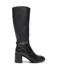 TOMMY HILFIGER TH CHAIN Stivali alti in pelle con catena - Scarpe Donna
