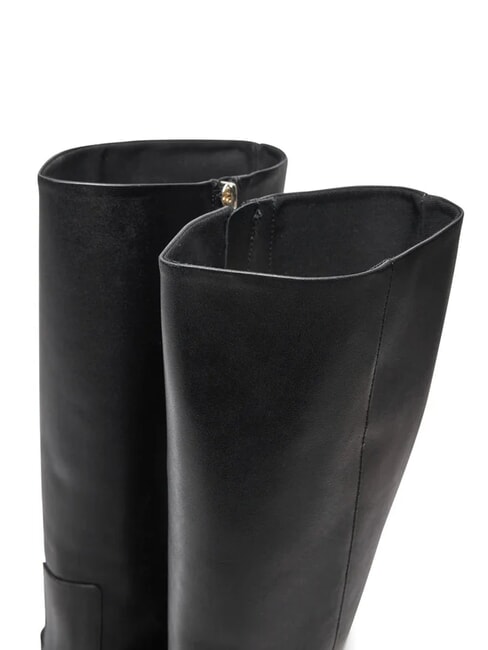 TH CHAIN Stivali alti in pelle con catena black - Scarpe Donna