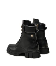 TOMMY HILFIGER LACE -UP BIKE Scarponcini stringati in pelle black - Scarpe Donna - 6