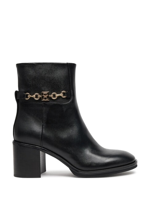 TH CHAIN Stivaletti in pelle con catena black - Scarpe Donna