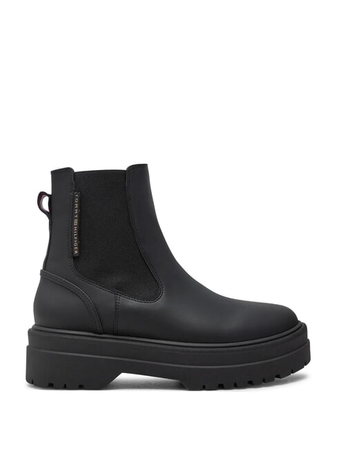 RUBBERISED CHEALSEA Stivaletti con pannello elasticizzato black - Scarpe Donna