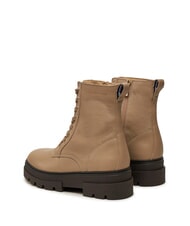 TOMMY HILFIGER BICOLOR Scarponcini stringati in pelle beige - Scarpe Donna - 5