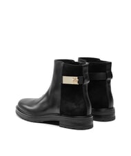 TOMMY HILFIGER TH Stivaletti bassi in camoscio e pelle black - Scarpe Donna - 5
