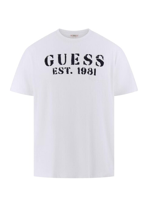 MARINA PRINT T-shirt manica corta con taschino purwhite - T-shirt Uomo