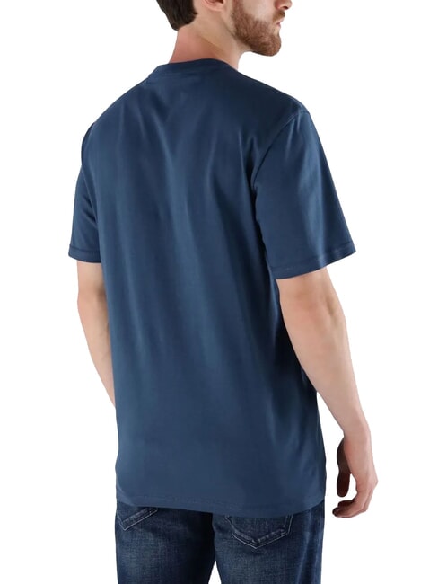 FLOCK T-shirt manica corta regular fit endless blue - T-shirt Uomo