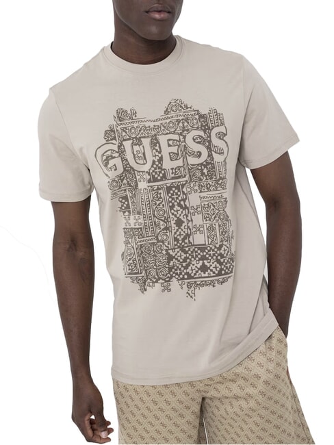 FLOCK T-shirt manica corta regular fit pasadena stone - T-shirt Uomo