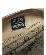 GUESS POUCH Marsupio in tessuto sand 4g logo combo - Marsupi - 5