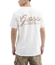 GUESS SCRIPT LOGO T-shirt manica corta stampa purwhite - T-shirt Uomo - 2