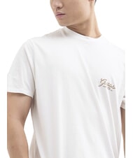 GUESS SCRIPT LOGO T-shirt manica corta stampa purwhite - T-shirt Uomo - 3