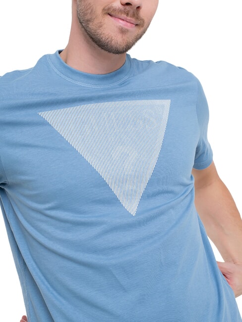 TRIANGLE LOGO T-shirt manica corta regular fit parisian roof blue - T-shirt Uomo