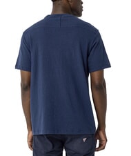 GUESS MARINA PRINT T-shirt manica corta con taschino endless blue - T-shirt Uomo - 2