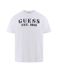 GUESS MARINA PRINT T-shirt manica corta con taschino purwhite - T-shirt Uomo - 4