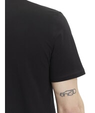 GUESS FLOCK T-shirt manica corta regular fit jetbla - T-shirt Uomo - 4