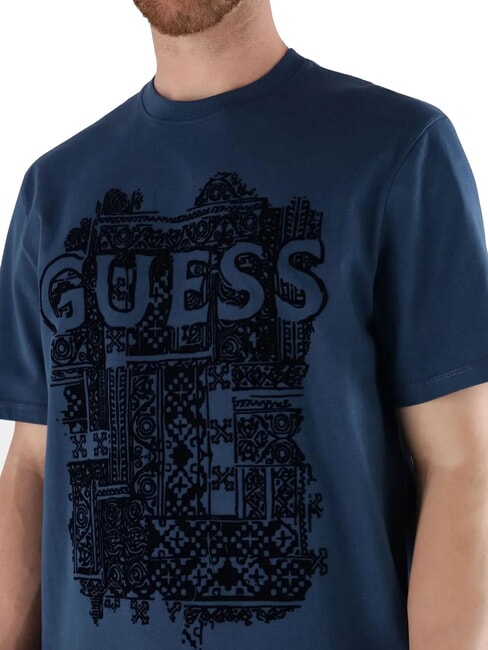 FLOCK T-shirt manica corta regular fit endless blue - T-shirt Uomo