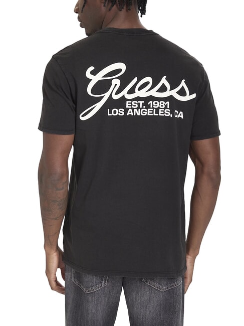 SCRIPT LOGO T-shirt manica corta stampa jet black multi - T-shirt Uomo