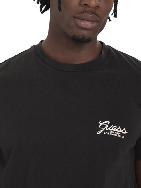 SCRIPT LOGO T-shirt manica corta stampa jet black multi - T-shirt Uomo