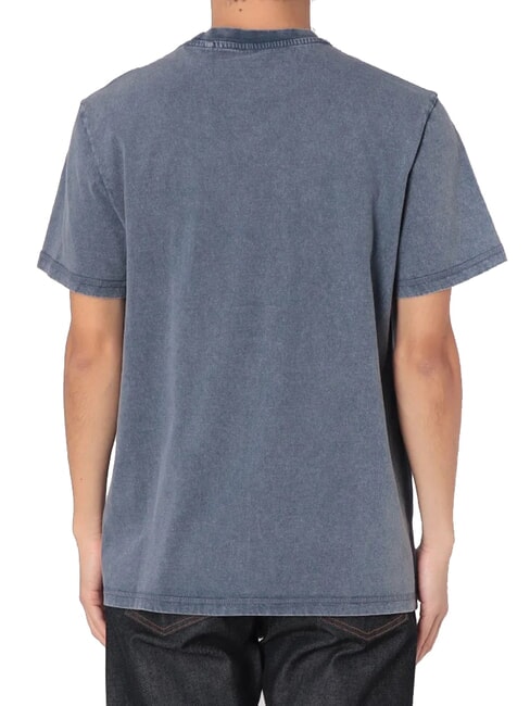 WASHED T-shirt manica corta regular fit blu snow wash - T-shirt Uomo