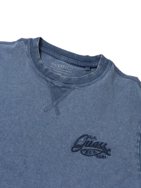 WASHED T-shirt manica corta regular fit blu snow wash - T-shirt Uomo