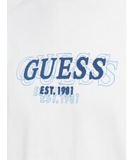 GUESS SMALL LOGO T-shirt manica corta regular fit purwhite - T-shirt Uomo - 3