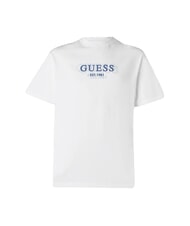 GUESS SMALL LOGO T-shirt manica corta regular fit purwhite - T-shirt Uomo - 4
