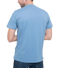 GUESS TRIANGLE LOGO T-shirt manica corta regular fit parisian roof blue - T-shirt Uomo - 2