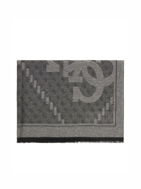 LOGO ALL OVER Sciarpa in tessuto jacquard NERO - Sciarpe
