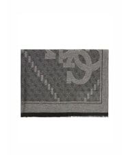 GUESS LOGO ALL OVER Sciarpa in tessuto jacquard NERO - Sciarpe - 2