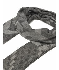 GUESS LOGO ALL OVER Sciarpa in tessuto jacquard NERO - Sciarpe - 3