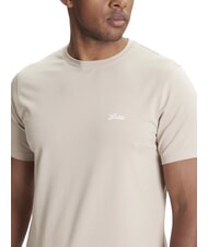 GUESS BASIC PIMA T-shirt in cotone stretch pasadena stone - T-shirt Uomo - 3