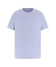 GUESS PATCH T-shirt in cotone nimbus blue - T-shirt Uomo - 4