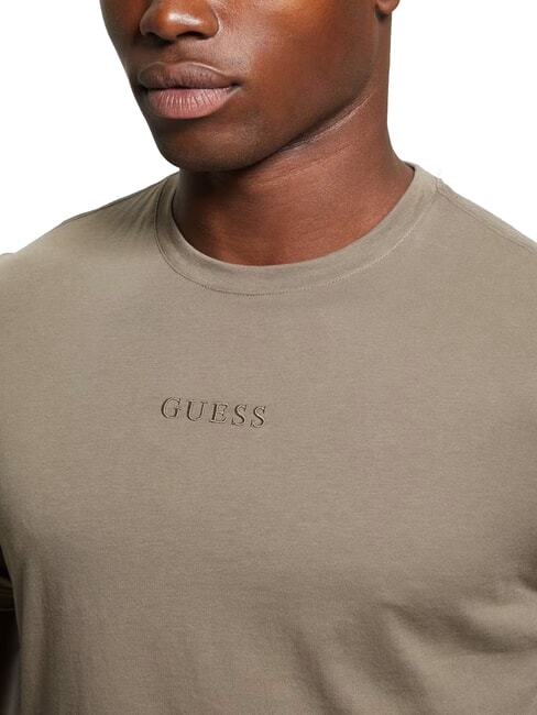 PIMA T-shirt in cotone logo ricamato walnut shell - T-shirt Uomo