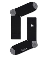 HAPPY SOCKS BLACK AND WHITE Gift Set 4 Paia di Calze 9100 - Calze Uomo - 3
