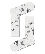 HAPPY SOCKS BLACK AND WHITE Gift Set 4 Paia di Calze 9100 - Calze Uomo - 4