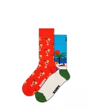 HAPPY SOCKS BEACH LIFE Gift Set 2 paia di calze - Calze Uomo