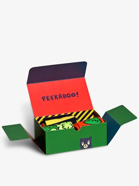KIDS PEEK-A-BOO Gift Box 3 paia di calze multicolor - Calze Unisex