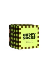 HAPPY SOCKS CHECK IT OUT Set 3 Paia di Calze 1000 - Calze Uomo - 3