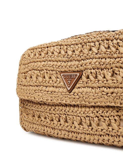 IRENE Borsa intrecciata a spalla, a tracolla natural/cognac - Borse Donna